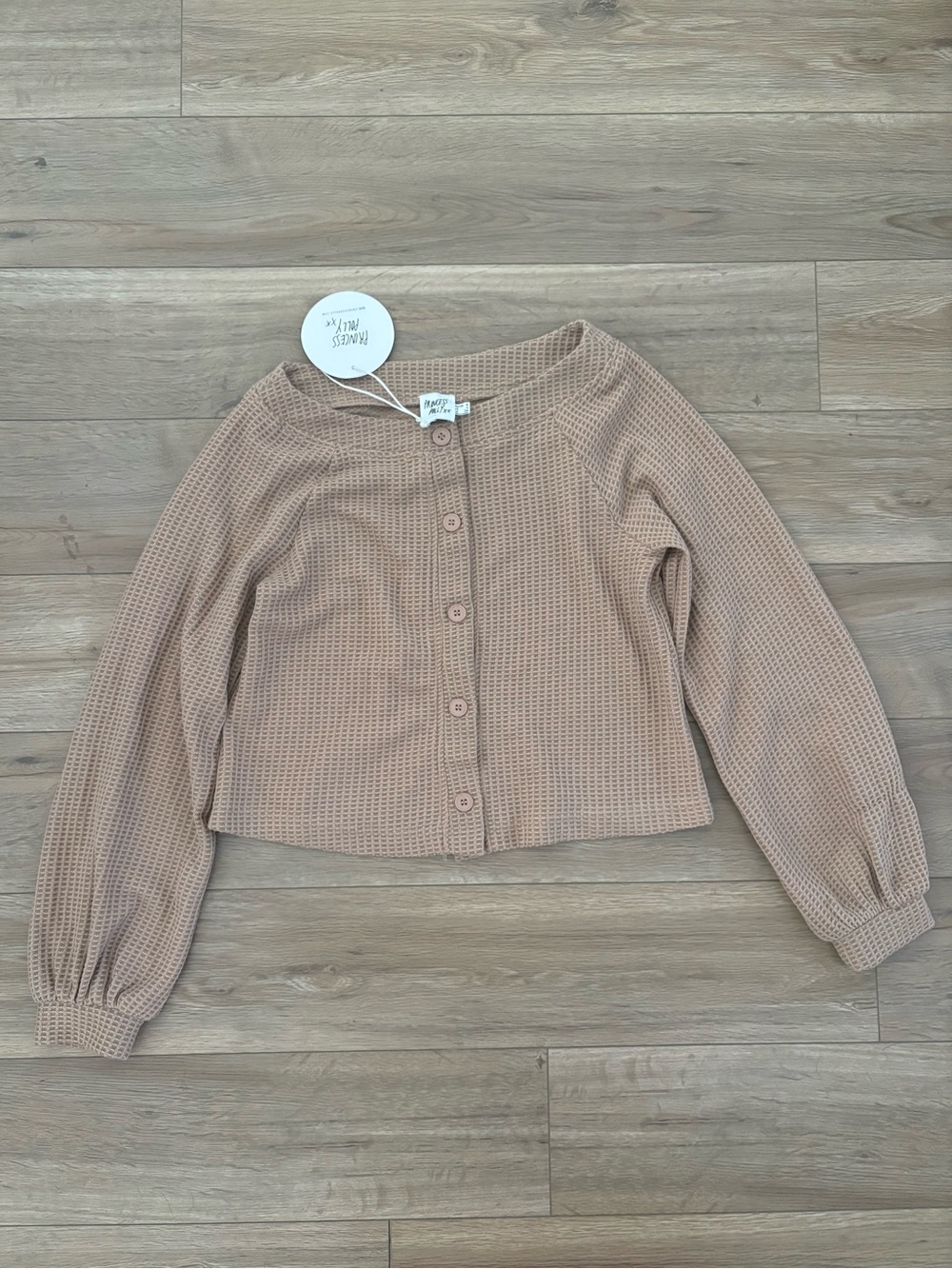 NWT Princess Polly waffle knit wide neck cardigan